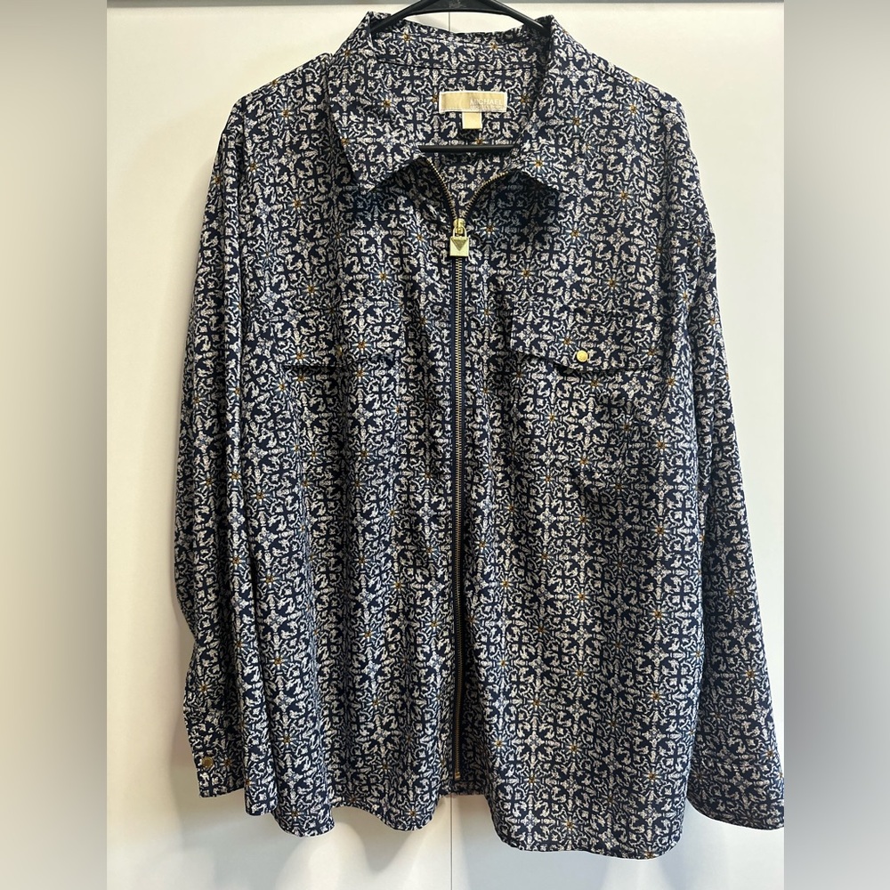 Michael Kors 3X Patterned Top - Picture 2 of 5